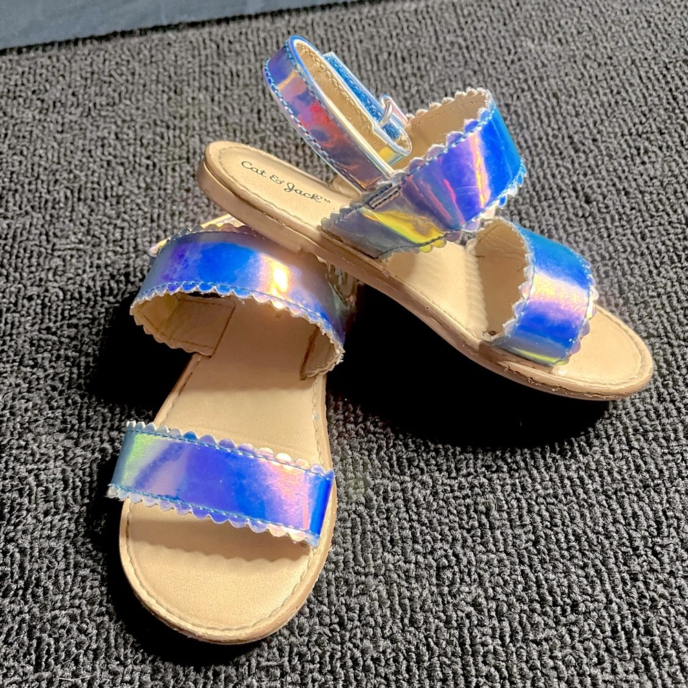Cat & Jack Calypso Iridescent Sandals
